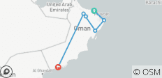  CLASSICAL SULTANATE OF OMAN - Group Tour of Muscat, Ras Al Had, Wahiba, Nizwa, Jebel Shams &amp; Salalah - 6 destinations 