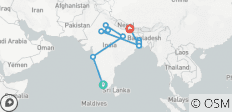  Kleurrijk India &amp; de Ganges rivier met Zuid-India, Varanasi &amp; Kathmandu 2022 - 13 bestemmingen 