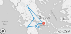  Classical Tour Greece Nafplion, Olympia, Delphi, Meteora - Private Tour - 9 Destinationen 