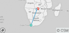  10 jours : Le Cap et le safari en Afrique du Sud. - 4 destinations 