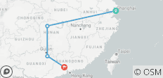  Exploration du sud de la Chine 12J à GZ : de Shanghai à Zhangjiajie, Yangshuo et Guangzhou - 4 destinations 