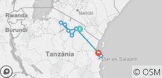  Highlights Tanzania Safari &amp; Zanzibar - 10 destinations 
