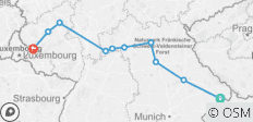  Deutsche Flusslandschaften von Passau nach Trier (Passau - Trier) - 10 Destinationen 