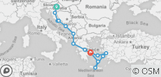  Die Entdeckung des Ostens - Rundreise mit Athen (17 Tage) - 15 Destinationen 
