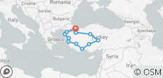  Schätze der Türkei - Kleine Gruppen, Basis (15 Tage) - 12 Destinationen 