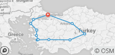  Wonders of Turkey (Small Groups, Summer, Base, 11 Days) - 12 destinations 