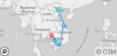  Het beste van Vietnam en Cambodja Hanoi naar Siem Reap (2021) - 20 bestemmingen 