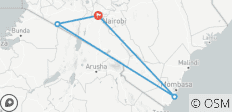  Safari de lujo en avión de 6 días por Masai Mara y la playa de Diani - alta gama - 4 destinos 
