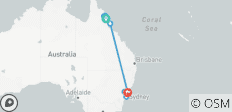  Australien - 9 Tage Höhepunkte Cairns Barrier Reef Sydney - 10 Destinationen 