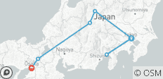  Circuit personnalisé au Japon avec Nakasendo-way, départ quotidien - 7 destinations 