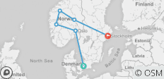  Skandinavien (Aktiv, Start Kopenhagen, Ende Stockholm, 12 Tage) - 6 Destinationen 
