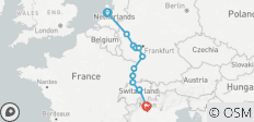  Romantischer Rhein mit 1 Nacht in Amsterdam, Berg Pilatus, 1 Nacht in Luzern &amp; 3 Nächte am Comer See (Südwärts) 2022 - 12 Destinationen 