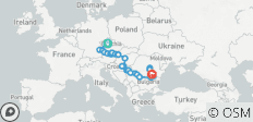  Die Donau: von Deutschland bis zum Schwarzen Meer mit 2 Nächte in Prag &amp; 2 Nächte in Siebenbürgen 2022 - 26 Destinationen 
