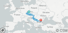  Die Donau von Deutschland bis zum Schwarzen Meer mit 2 Nächten in Prag 2022 - 24 Destinationen 