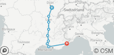  Bourgogne &amp; Provence met 2 nachten in Nice (heenreis naar het zuiden) 2022 - 9 bestemmingen 