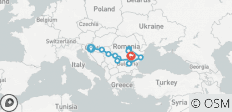  Die Donau von Kroatien bis zum Schwarzen Meer mit 2 Nächten in Transsylvanien - 13 Destinationen 