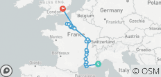  Große Frankreichreise inkl. 2 Nächte in Nizza &amp; 3 Nächte in London (Nordkurs) 2022 - 19 Destinationen 