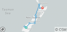  New Zealand: See &amp; Experience it ALL in 10 Days, 1st Class Traveling - 12 destinations 