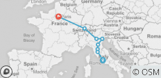  Genussreise Europa (Ende Paris, 11 Tage) - 8 Destinationen 