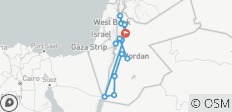  9 Dagen Jordanië op maat met Petra &amp; Dode Zee, dagelijkse start &amp; exclusieve auto - 14 bestemmingen 
