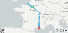  Prächtiges Frankreich (Südkurs) 2022 - 16 Destinationen 
