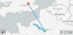  Paris to Normandy with 3 Nights in London 2022 - 8 destinations 