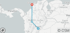  Private Service I Best-Selling Journey: One Week in Bogotá, Medellín &amp; Cartagena — Domestic Flights Included - 3 destinations 