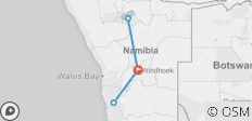  Ontdek Namibië in 6 dagen - 5 bestemmingen 