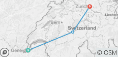  SWITZERLAND – Geneva to Zurich Highlights - 6 destinations 