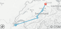  SWITZERLAND – Geneva to Zurich Highlights - 6 destinations 