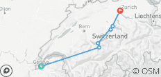  Die Schweiz - von Genf nach Zürich Höhepunkte - 6 Destinationen 
