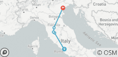  Charmante Städtereise: Rom, Florenz &amp; Venedig (8 Tage) - 6 Destinationen 