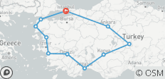  Vacances privées sur mesure de 2 semaines en Turquie avec départ quotidien - 11 destinations 