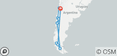  Circuit privé au Chili dans la région des lacs et en Patagonie avec rafting et trekking - 13 destinations 