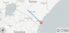  Mombasa Tagesausflug von Nairobi - 2 Destinationen 