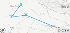  Circuit de la tringle d\'or avec Varanasi, la ville sainte. - 4 destinations 