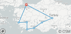  Höhepunkte der Türkei - 12 Tage - 8 Destinationen 