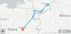  Ruta ciclista guiada de la Commonwealth: lituania - Polonia - ¡otra Mancomunidad! - 10 destinos 