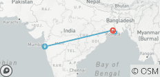  Mumbai, Kalkutta &amp; Sunderban Mangrovenwald - 4 Destinationen 