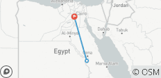  2 Tage: Kairo nach Luxor „Tal der Könige, Karnak-Tempel, Heißluftballon &amp; Mehr...“ - 3 Destinationen 