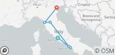  Italy Rail Express Tour - 6 destinations 