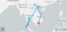 Thailand &amp; Vietnam Abenteuer - 13 Destinationen 