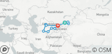  Central Asia 16 days Group tour - 16 destinations 