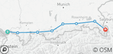  Bodensee-Königssee Radweg: klassisch mit Gepäcktransfer - 8 Destinationen 