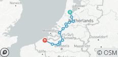 Rad und Schiffreise von Amsterdam nach Brügge - 14 Destinationen 