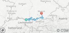  Cycle Swabian Sea to Tegernsee (e-Bike) - 9 destinations 
