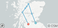  Scotland Rail Express - 8 Days - 7 destinations 