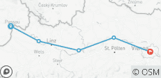  La piste cyclable du Danube raccourcie, de Passau à Vienne - 5 destinations 
