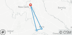  3 jours Delhi Agra Tour - Taj Mahal Lever/coucher du soleil - 4 destinations 