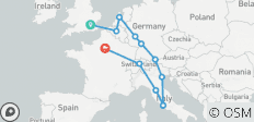  Europäischer Wirbel (Ende Paris, Oberammergau, 12 Tage) - 12 Destinationen 